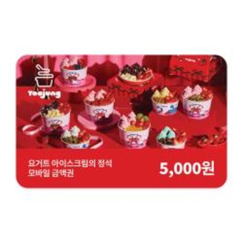 [요거트아이스크림의 정석]모바일금액권 5,000원권